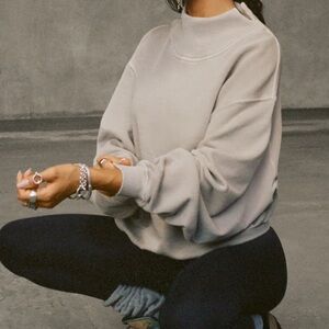 Joah Brown French Terry Swestshirt in Cocoa Brown S/M